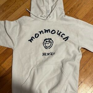 Mountain Hawks, white and blue sweater kid size small